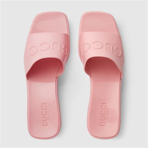 gucci pink jelly shoes|gucci rubber shoes price.